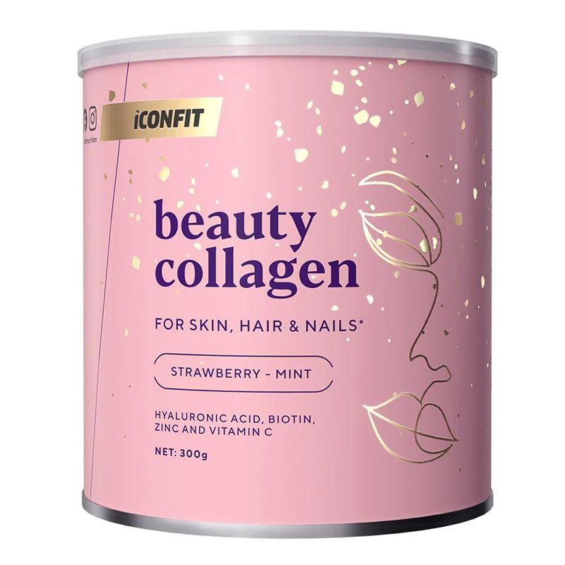 Kollageenipulber "Beauty Collagen" maasika-mündi maitsega 300 g - ICONFIT