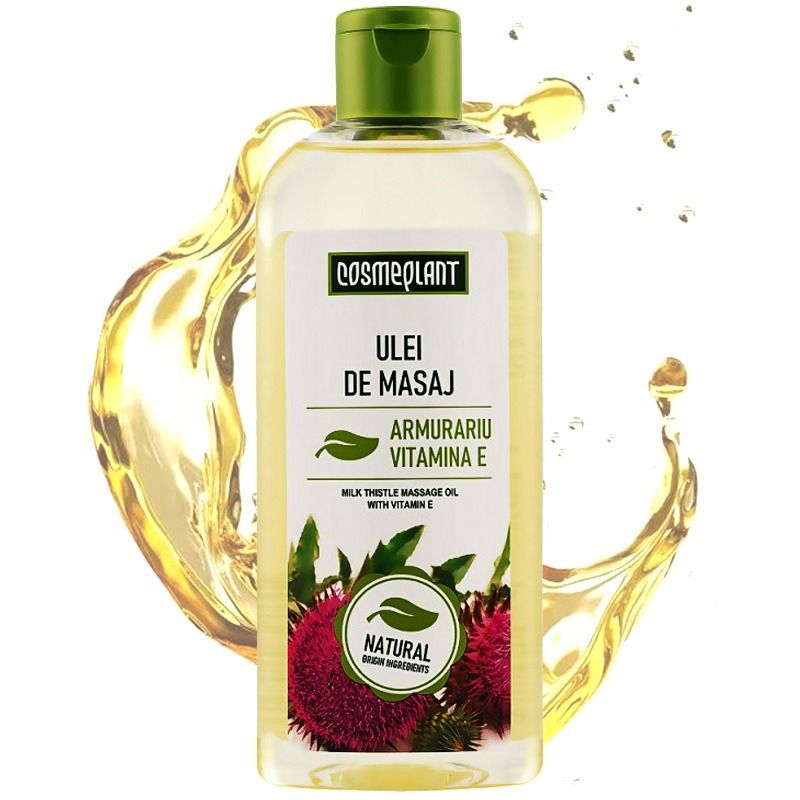"Cosmeplant" Massaažiõli maarjaohaka õliga ja E-vitamiiniga, 200 ml.