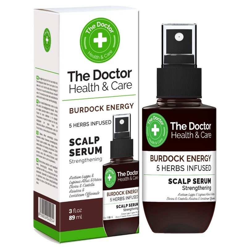 "The Doctor" 5 ürdi infusioonil põhinev juuksehooldusseerum 'Takjajuurte jõud', 89 ml