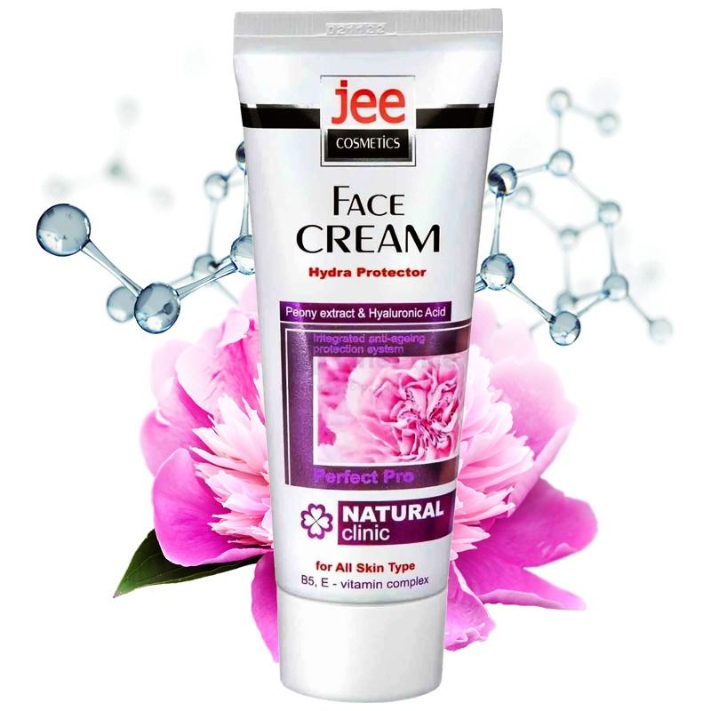 "JEE COSMETICS" Näokreem niisutava pioniekstrakti ja hüaluroonhappega, 75 ml