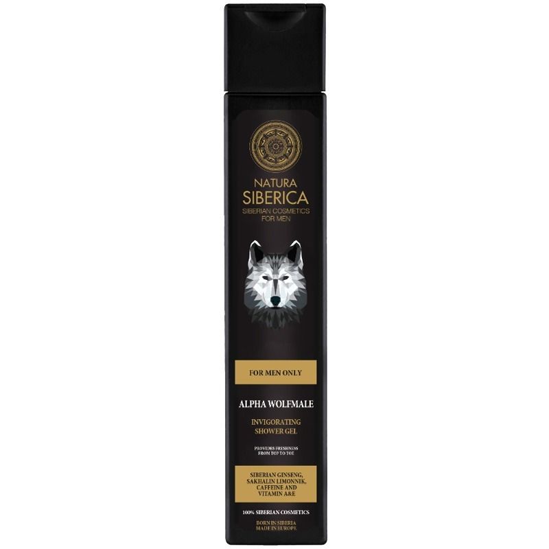 "Natura Siberica Men" Ergutav dušigeel Alfa wolfmale, 250 ml 