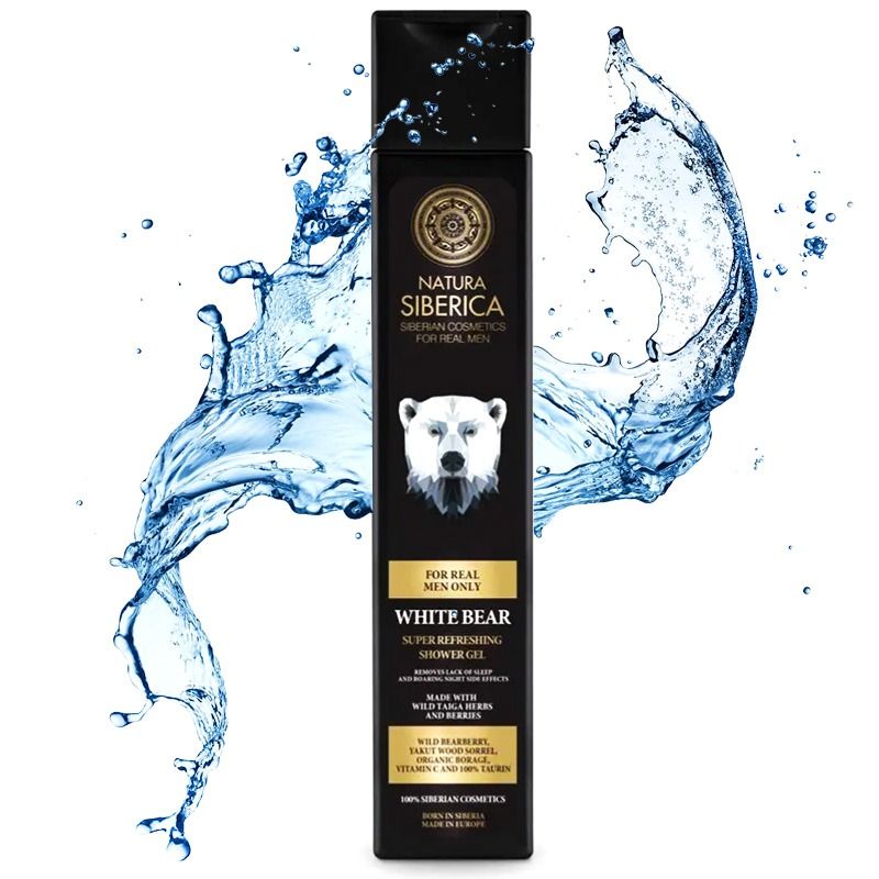 "Natura Siberica Men" Värskendav dušigeel meestele "White Bear", 250 ml - Natura Siberica