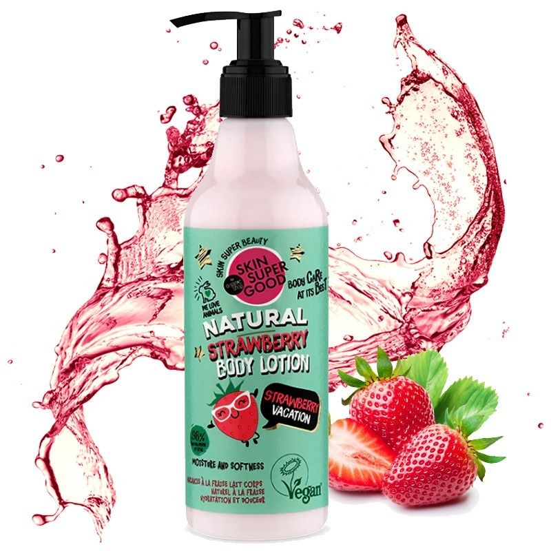 "Skin Super Good" Looduslik kehalosjoon "Strawberry Vacation", 250 ml