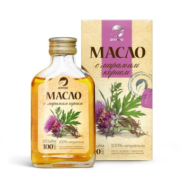 "Alteja" Linaseemneõli maralijuurega rafineerimata, 100ml