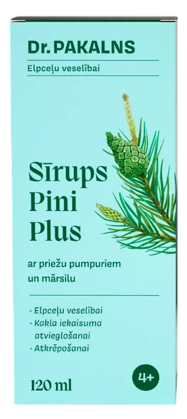Pini Plus siirup, 120 ml - Dr. Pakalns
