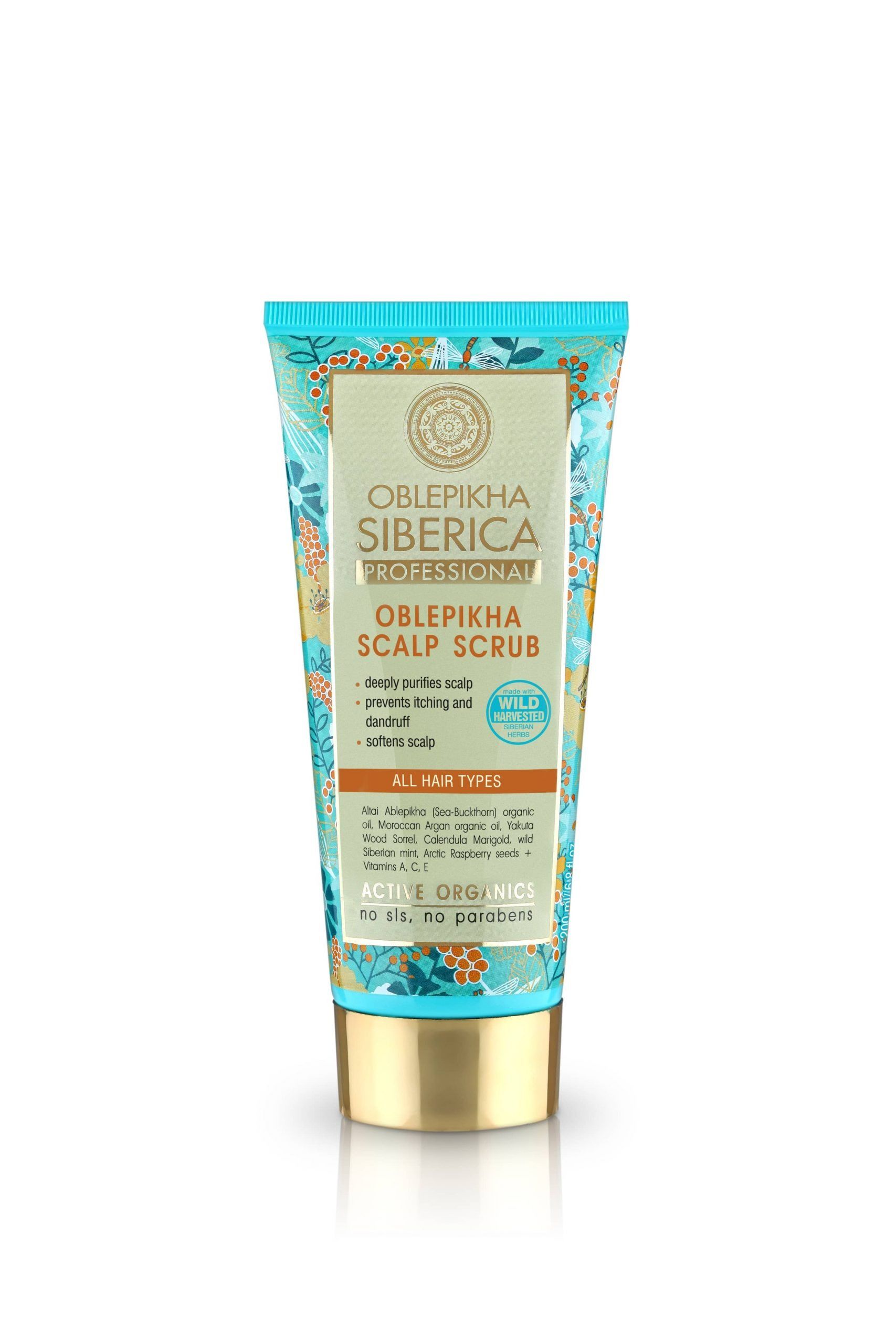Astelpajukoorija peanahale "Oblepikha Scalp Scrub" - Natura Siberica