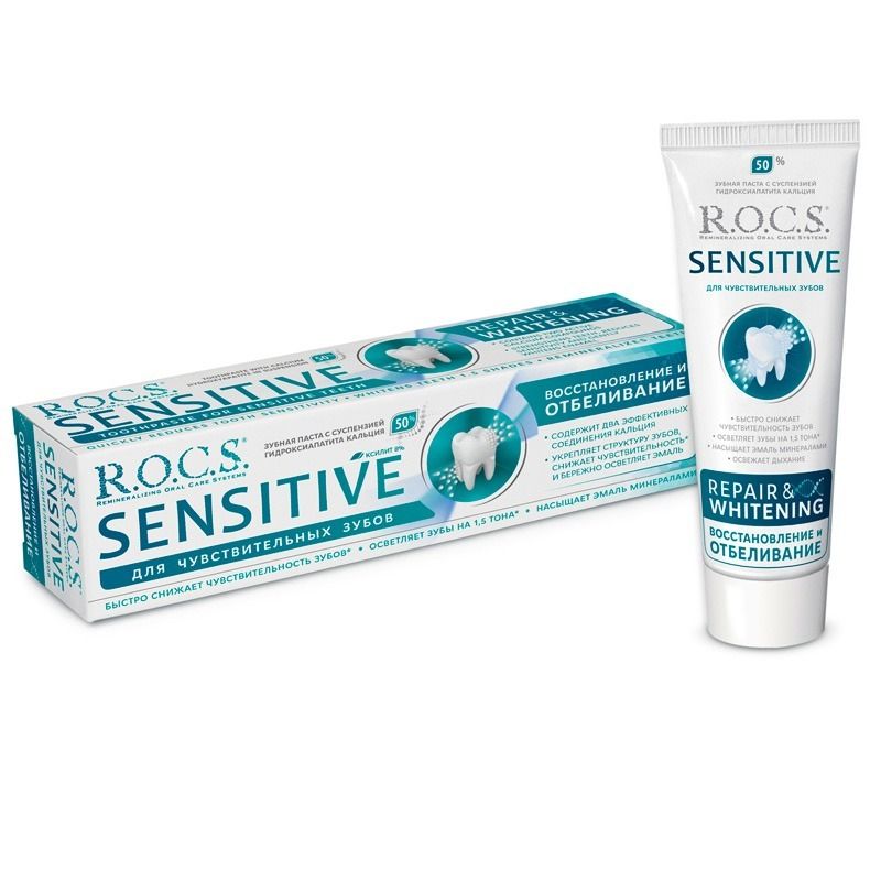 Hammaste pasta R.O.C.S. Sensitive Taastamine ja Pleegitamine 94 g.