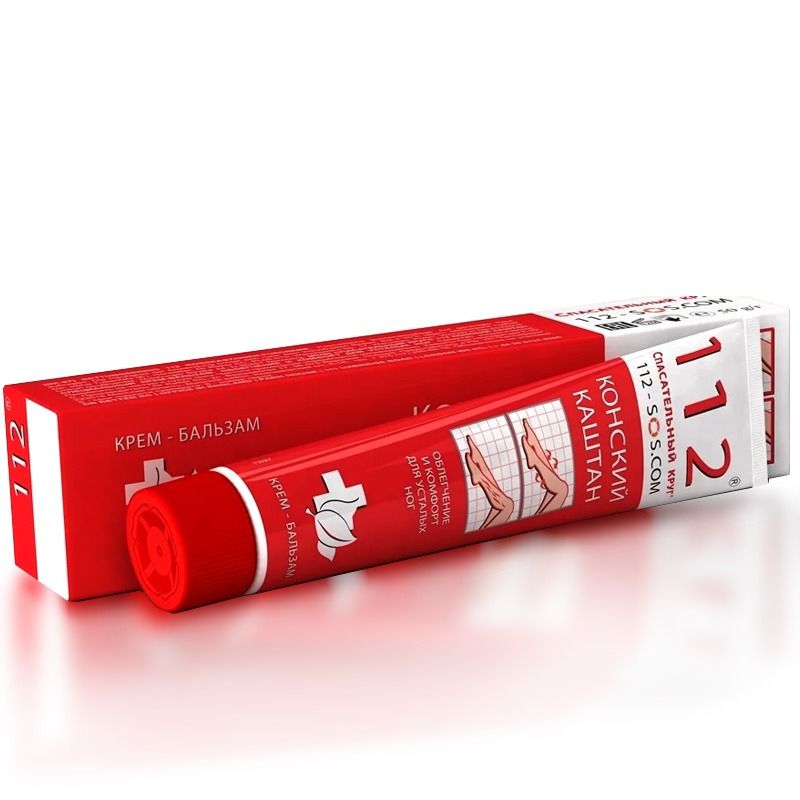 112 "Päästerõõngas" Jalakreem-palsam, hobukastan, 50g