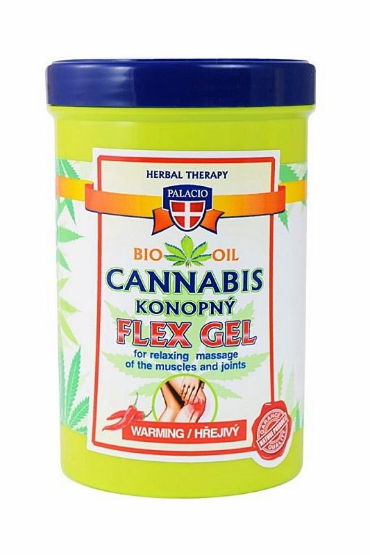 Massage hemp warming gel Palacio Cannabis Flex 380 ml