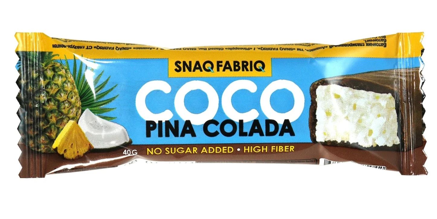 Glasuuritud kommid "Pina Colada", ananass, 40 gr. - Snaq Fabriq 