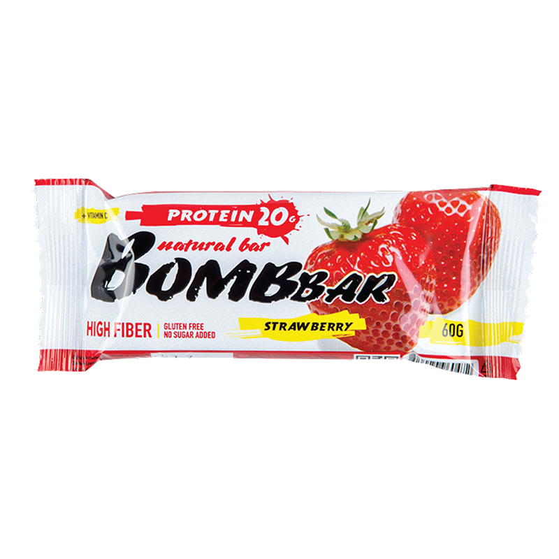 Proteiinibatoon "Maasikas", 60 g - Bombbar