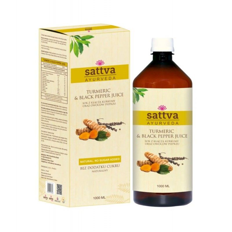 "Sattva" Looduslik Kurkumi ja musta pipra mahl 1000ML