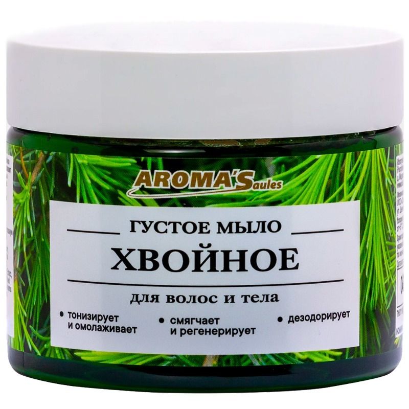 "AromaSaules" Paks juukse- ja kehaseep "Okaspuu", 250 g