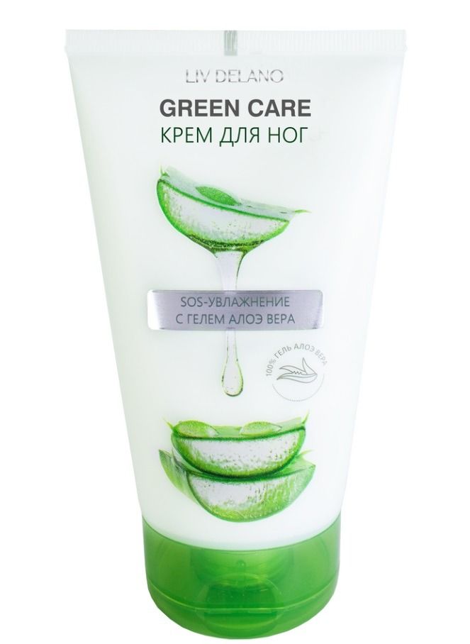"Liv Delano" Jalakreem - SOS-niisutamine Aloe Vera geeliga, 150g