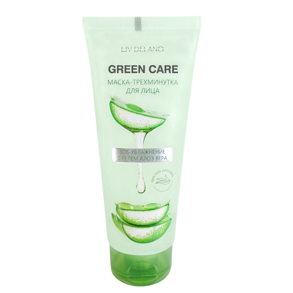 "Liv Delano" Näomask - kolme minuti SOS-niisutamine Aloe Vera geeliga, 75g