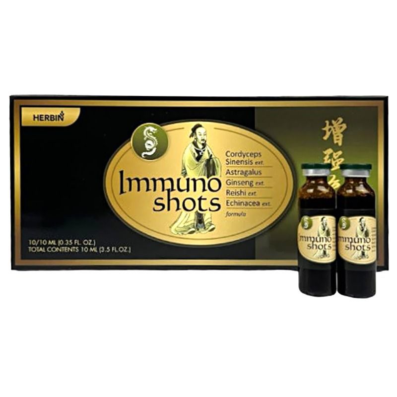 "HERBIN" IMMUNO SHOTS Toidulisand traditsiooniline hiina kompleks immuunsüsteemi jaoks, 10ml x 10