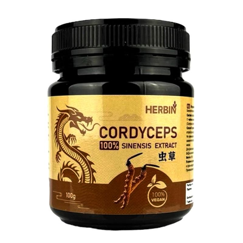 "HERBIN" Toidulisand 100%  Korditsepsi EXTRACT (pulber), 100 g 