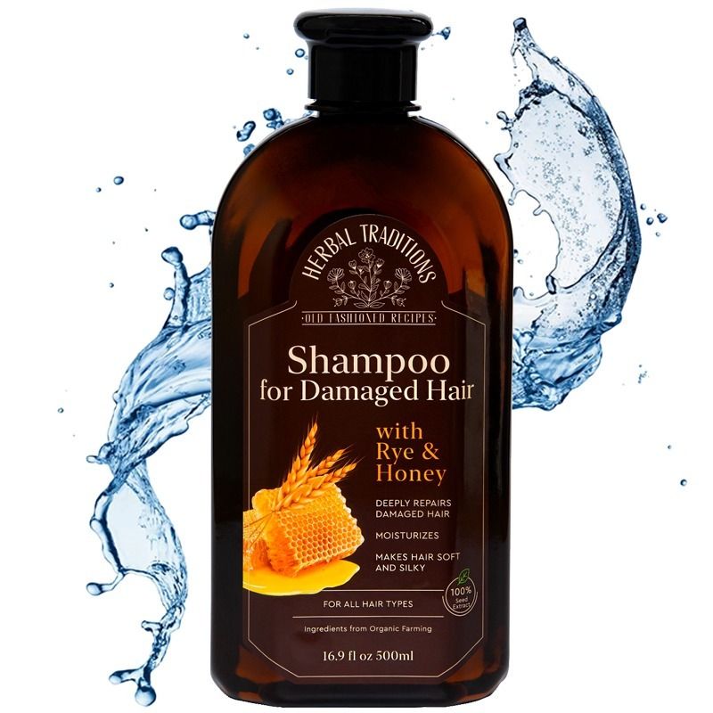 "Herbal Traditions" JUUKSEŠAMPOON TERAVILJA JA MEEGA KAHJUSTATUD JUUSTELE, 500ML