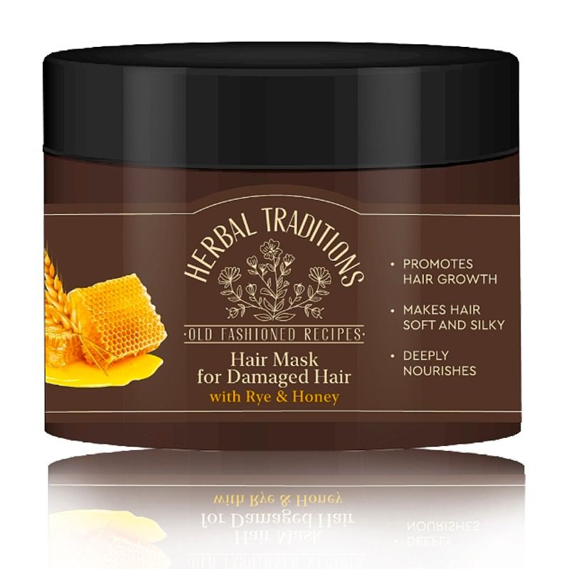 "Herbal Traditions" JUUKSEMASK TERAVILJA JA MEEGA KAHJUSTATUD JUUSTELE, 300ML