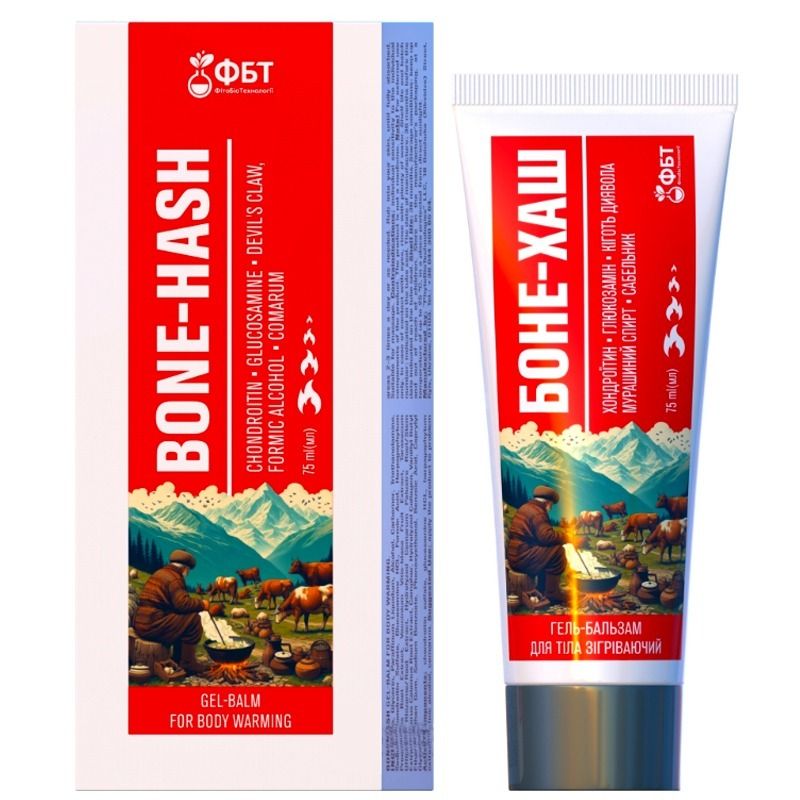"FBT" Soojendav kehageel-palsam BONE-HASH,  75 ml