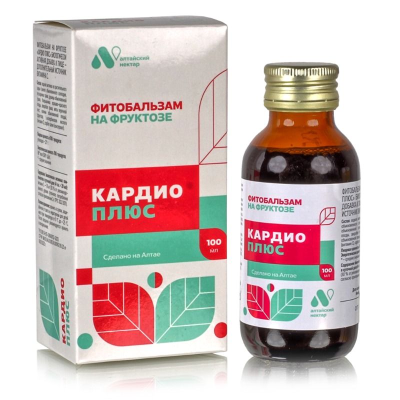 "Altai nektar" FRUKTOOSISIIRUP "CARDIO PLUS", 100 ml