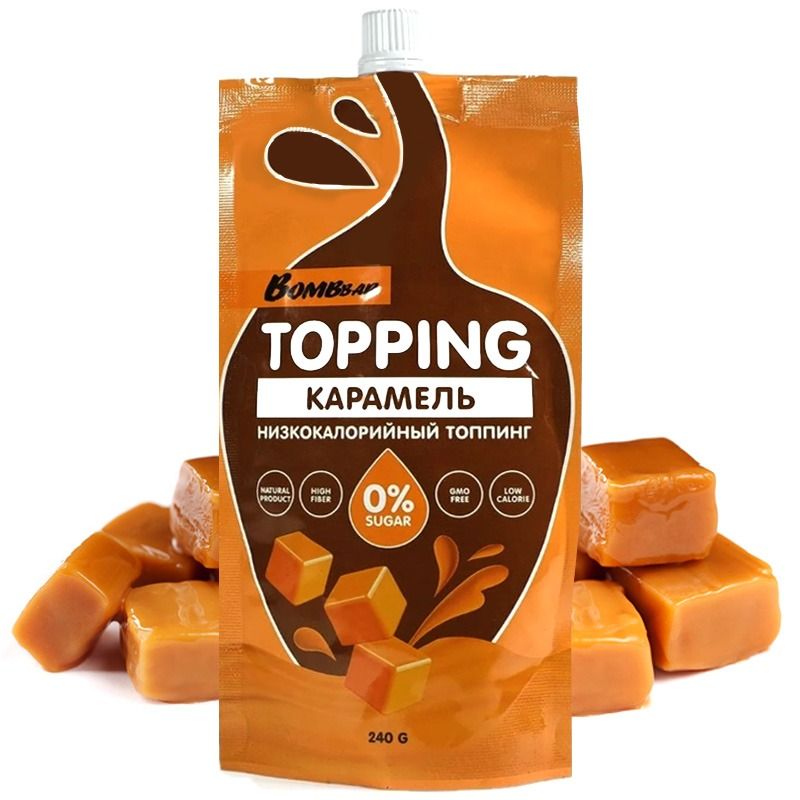 "Bombbar" Madala kalorsusega toping "Karamell", 240 g