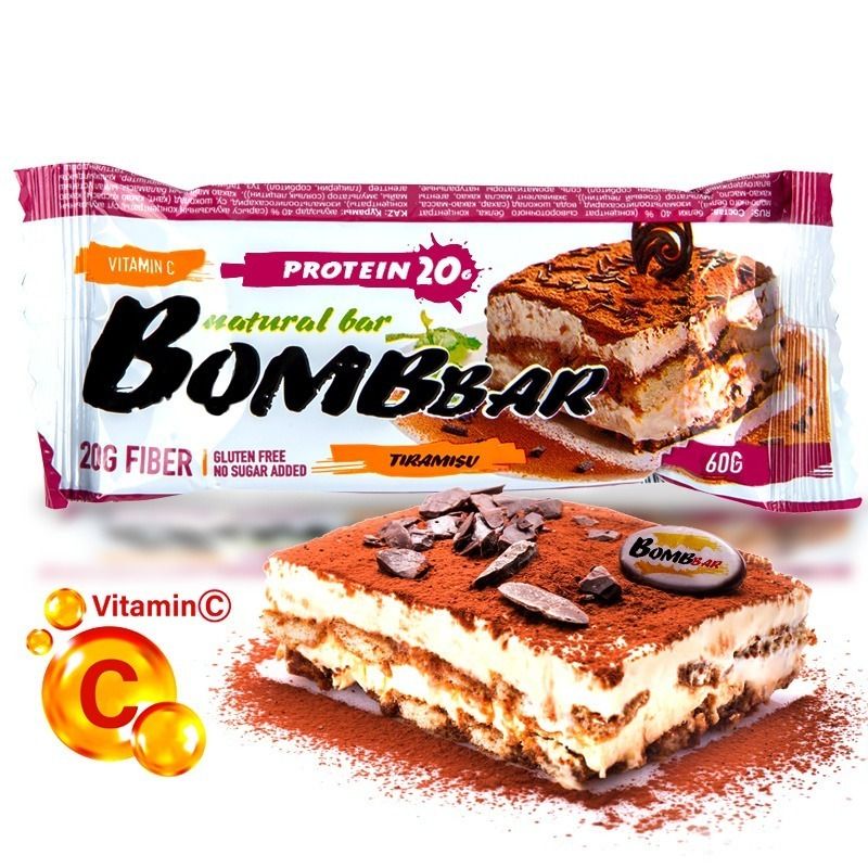 "BOMBBAR" Proteiinibatoon Tiramisu, 60 g
