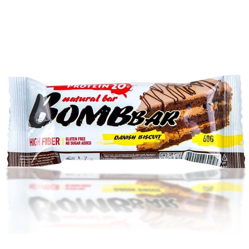 "BOMBBAR" Proteiinibatoon Taani biskviit, 60 g