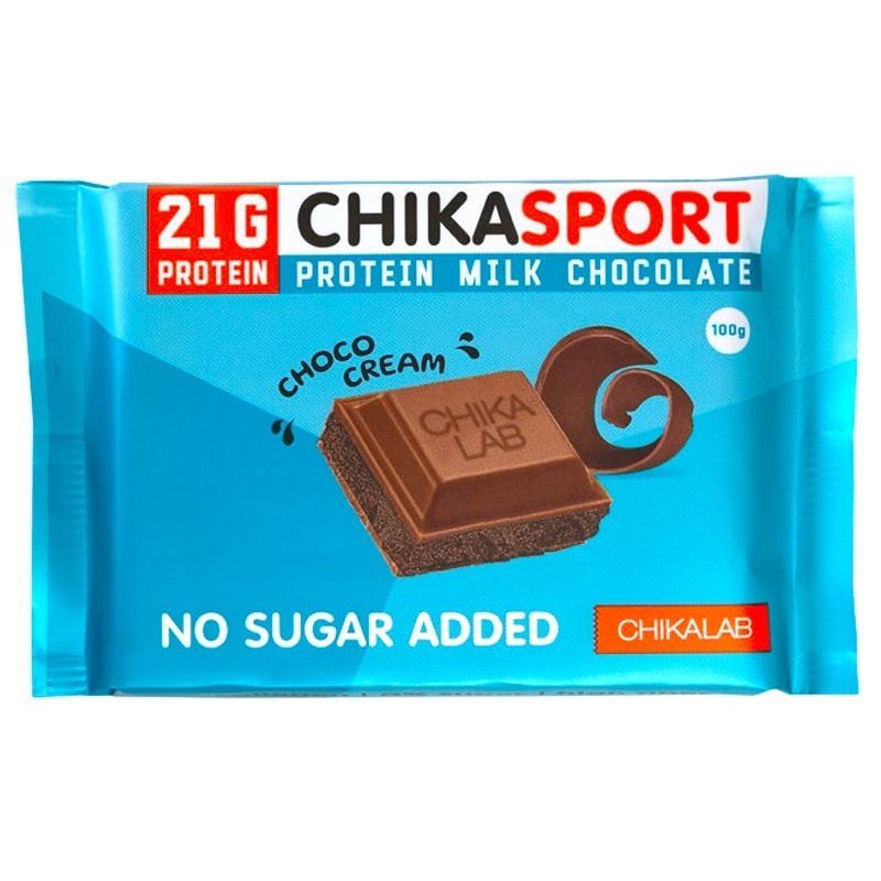 CHIKASPORT "CHIKALAB" piimašokolaad šokolaaditäidisega, 100 g.
