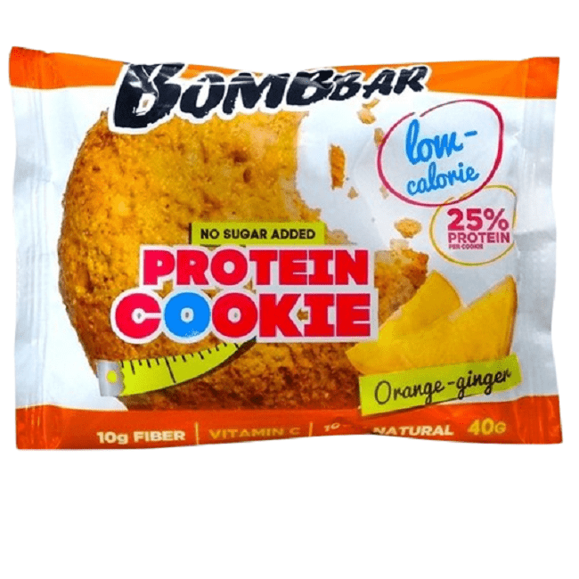 "BOMBBAR" Proteiiniküpsis "Apelsin - ingver ", 40 g 