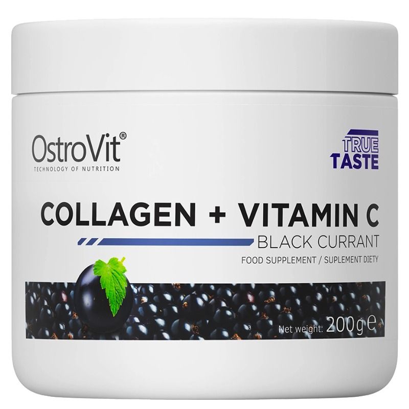 Kollageen + Vitamiin C (veisekollageen), Must Sõstar "OstroVit", 200 g