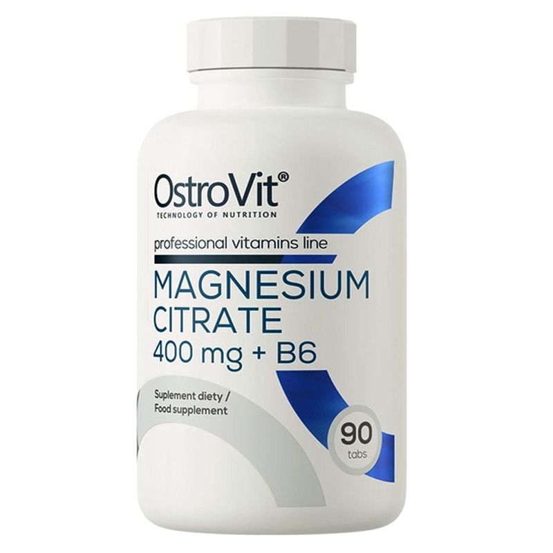 "OstroVit" TOIDULISAND MAGNEESIUMTSITRAAT 400 mg + B6, TABLETID 90 TK. 