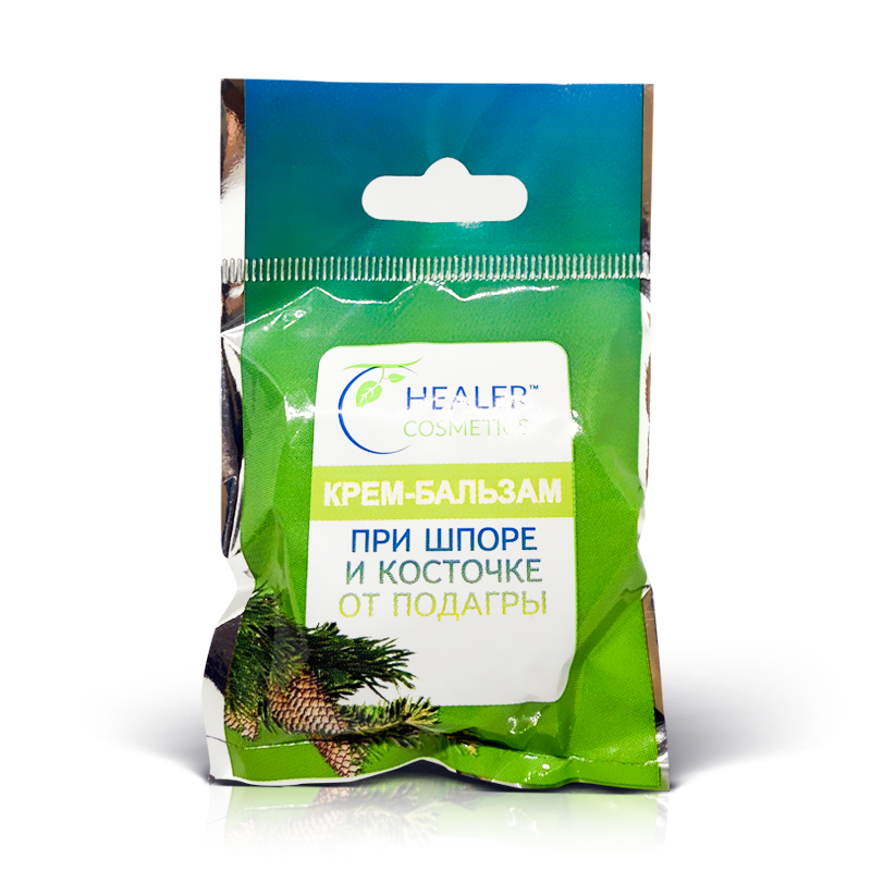 "Healer Cosmetics" Kreem-palsam jalgadele kanna kannuste ja podagra luude jaoks, 10 g