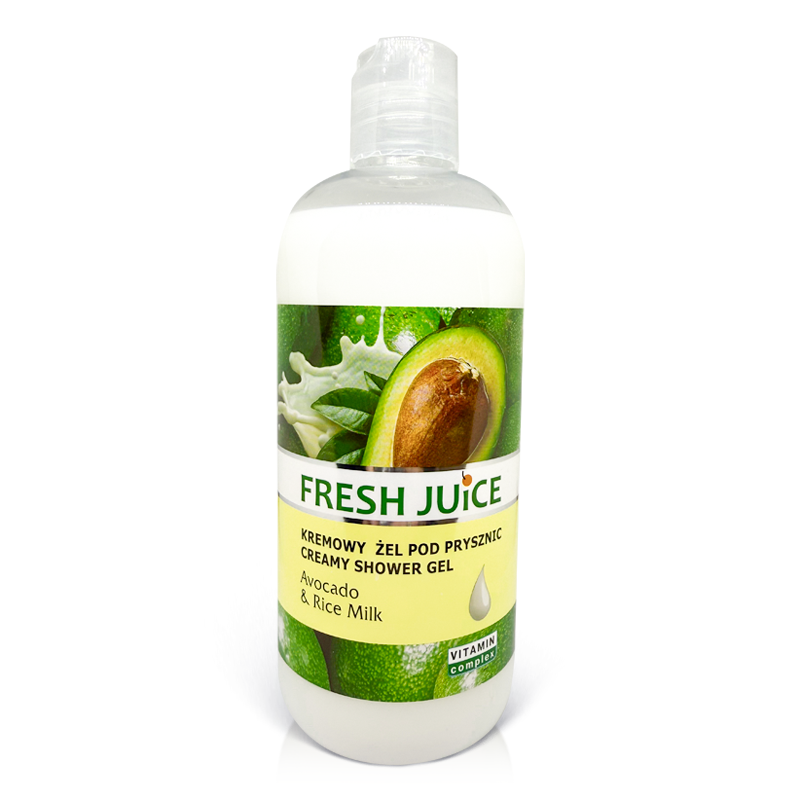 "FJ" Dušigeel avokaado ja riisipiimaga, 500 ml