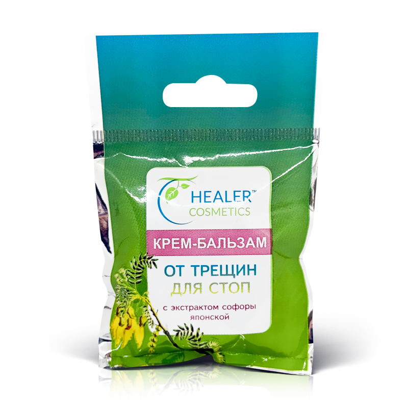 "HealerCosmetics" KOSMEETILINE KREEM-PALSAM LÕHENENUD JALGADELE JAAPANI SOPHORA EKSTRAKTIGA, 10 g