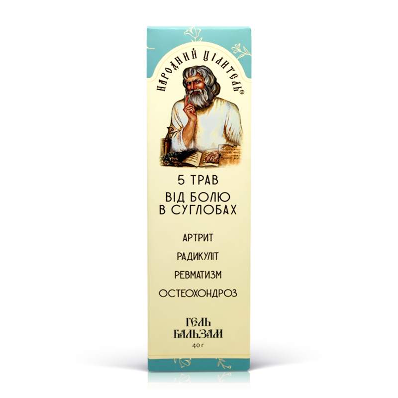 "Rahva Ravitseja" GEEL-PALSAM LIIGESTEVALU VASTU "5 TAIMET", 40 ml 