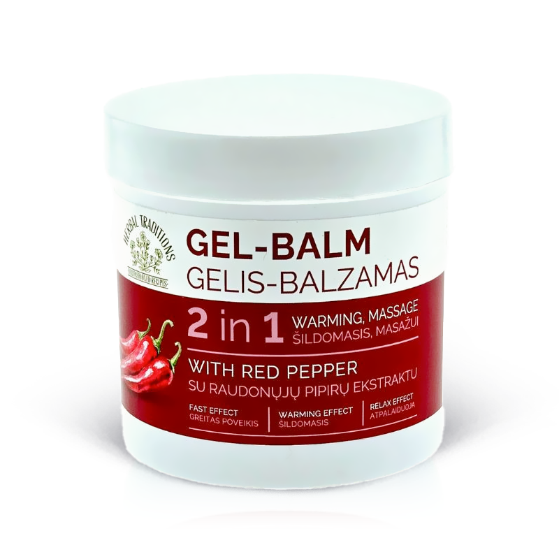 "HERBAL TRADITIONS" geel-palsam punase pipra ekstraktiga, 250 ml.
