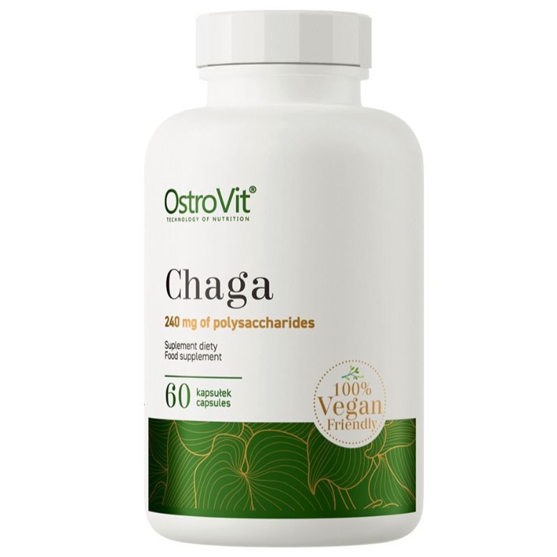 CHAGA (MUST PÄSSIK) VEGE, TOIDULISAND, 60 KAPSLIT, OSTROVIT
