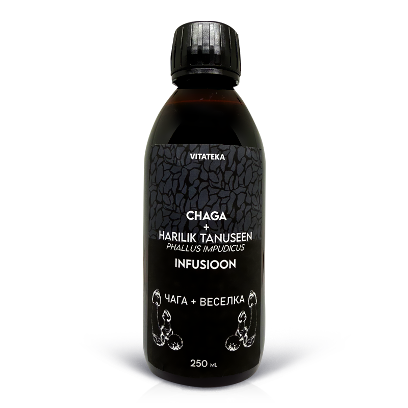 "BEFUX" zemestauku sulaar cagas uzlejumu ( CHAGA+Harilik tanuseen/Phallus impudicus ), INFUSIOON, 250 ml