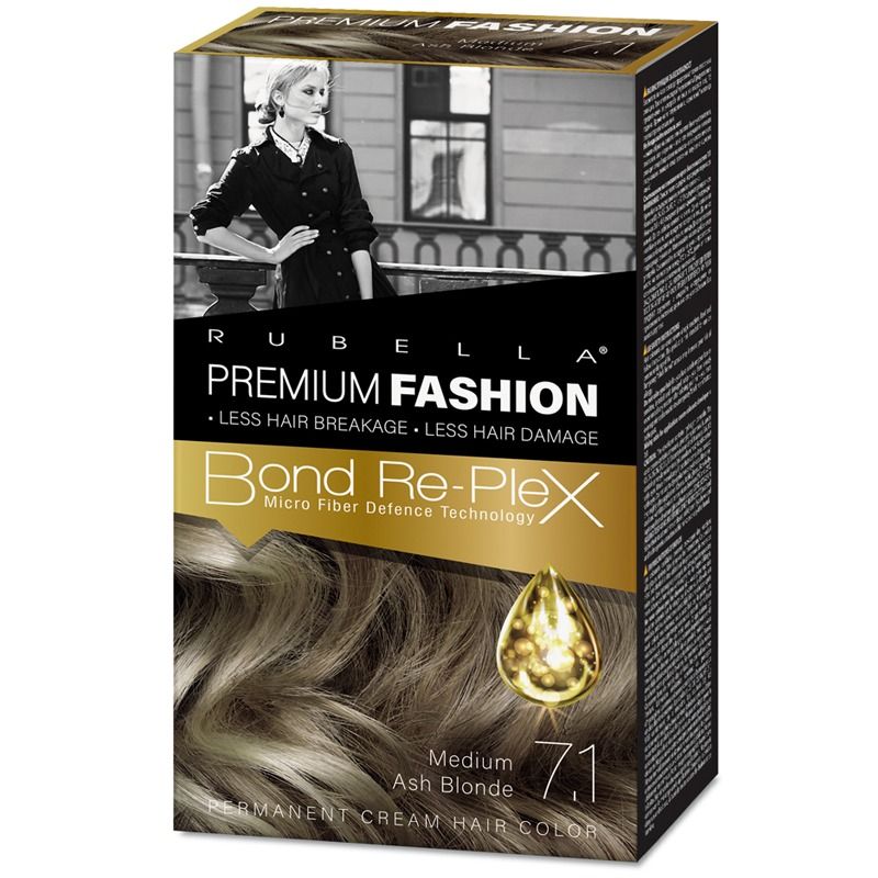 "PREMIUM FASHION COLOR" JUUKSEVÄRV "MEDIUM ASH BLONDE" 7.1 , 130 ml