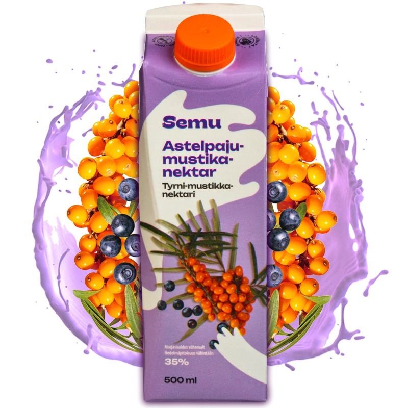Semu astelpaju-mustikanektar 500ml