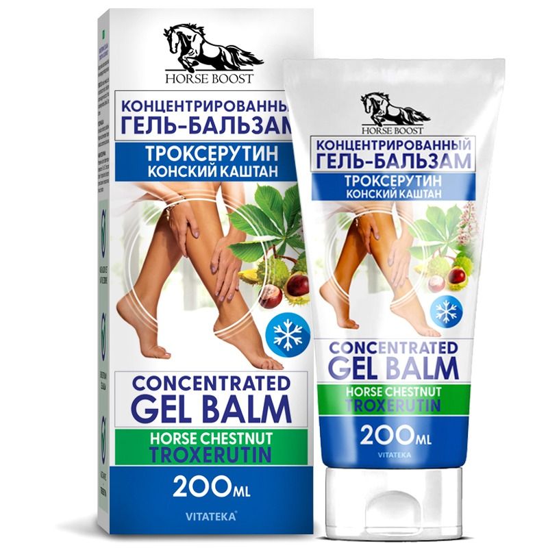 "VITATEKA" Geel-palsam hobukastan ja trokserutiin 200 ml