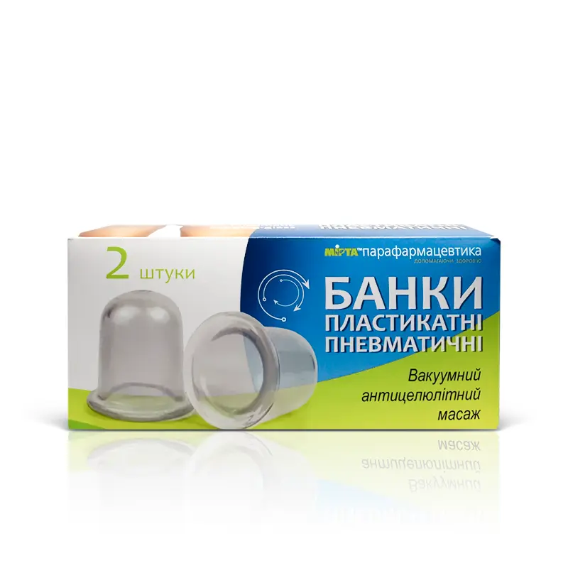  Мирта Парафармацевтика Банки массажные для тела, 2 шт