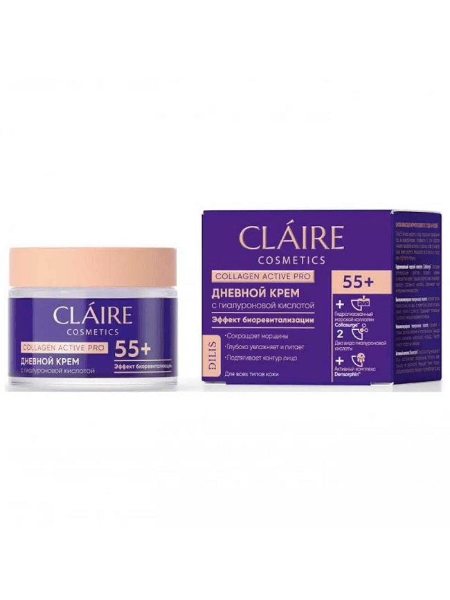 "CLAIRE COSMETICS" Kollageeniga päevakreem 55+ 50 ml 
