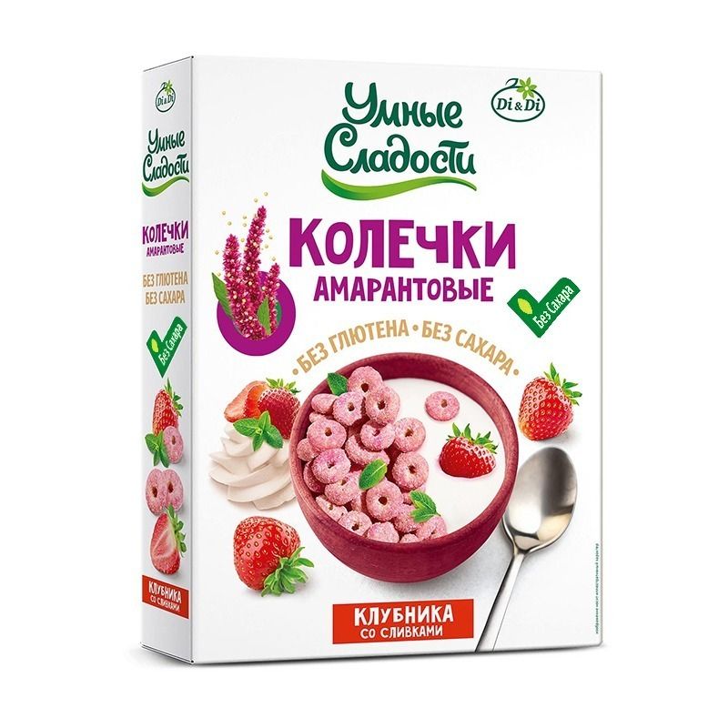 "Targad maiustused" Amarandirõngad „Maasikas vahukoorega“, 150 g