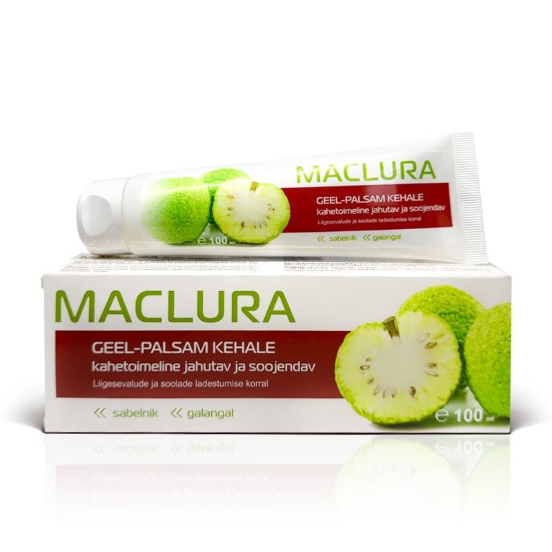 Maclura geel-palsam kehale, sabelnik, galangal, jahutav ja soojendav 100ML