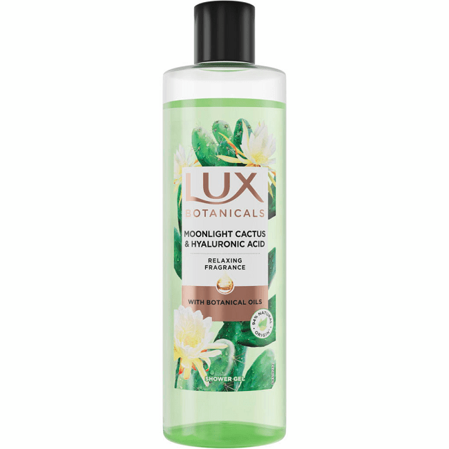 "LUX BOTANICALS" Dušigeel Moonligh Cactus hüaluroonhappega, 480 ml