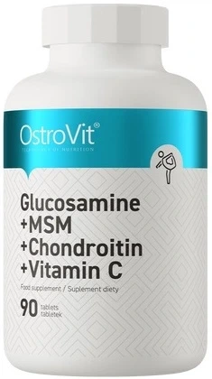 "OSTROVIT" Glükoosamiin + MSM + kondroitiin + C-vitamiin tabletid N90 