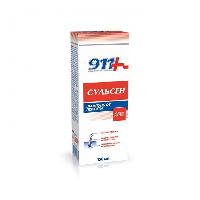 911 ŠAMPOON SULSEN FORTE KÕÕMAVASTANE  150 ML 