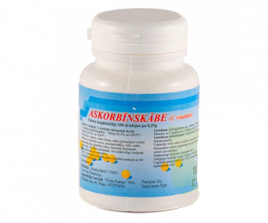ASKORBIINHAPPE DRAŽEED N200